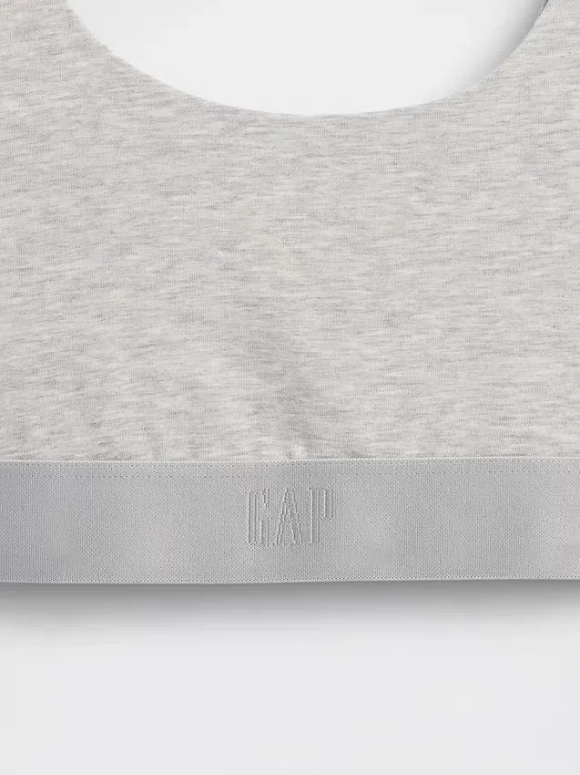 Bralette van biologisch stretchkatoen met Gap Logo