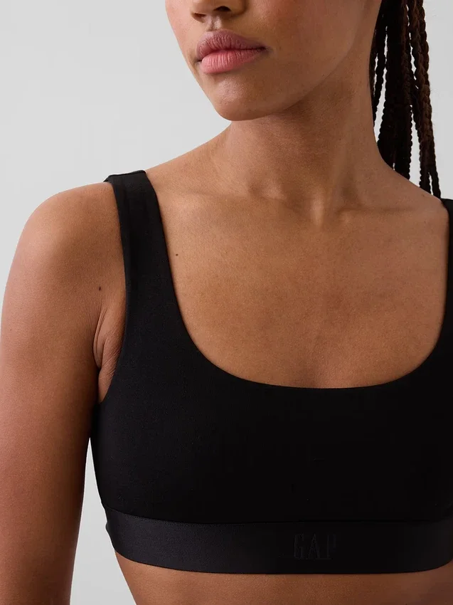 Bralette van biologisch stretchkatoen met Gap Logo