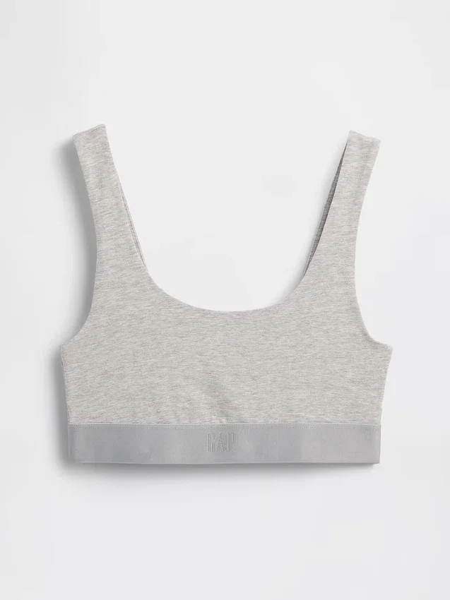Bralette van biologisch stretchkatoen met Gap Logo