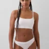 Bralette van biologisch stretchkatoen met logo