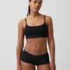 Bralette van biologisch stretchkatoen met logo