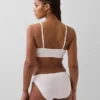 Bralette van biologisch stretchkatoen met logo