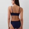 Bralette van biologisch stretchkatoen met logo