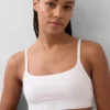 Bralette van biologisch stretchkatoen met logo