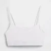 Bralette van biologisch stretchkatoen met logo