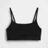 Bralette van biologisch stretchkatoen met logo