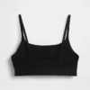 Bralette van biologisch stretchkatoen met logo