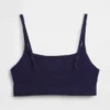 Bralette van biologisch stretchkatoen met logo