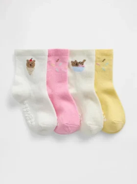 Brannan Bear-ijssokken voor Baby & Peuter (4-pack)