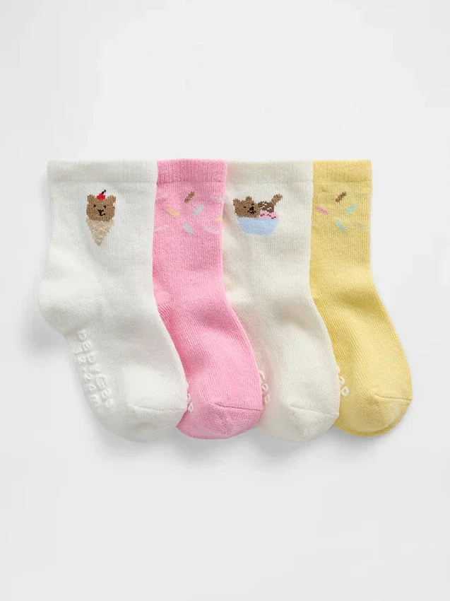 Brannan Bear-ijssokken voor Baby & Peuter (4-pack)