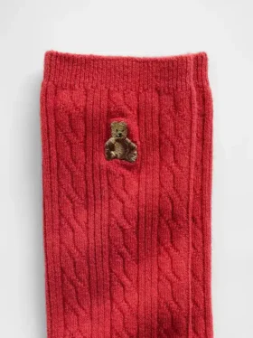 Brannan Bear kabelgebreide sokken
