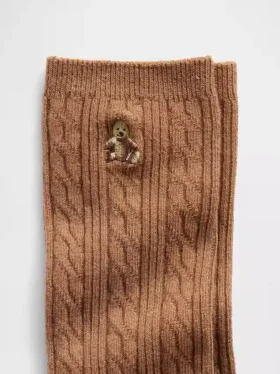 Brannan Bear kabelgebreide sokken