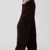 Breed uitlopende broek van linnen-katoen