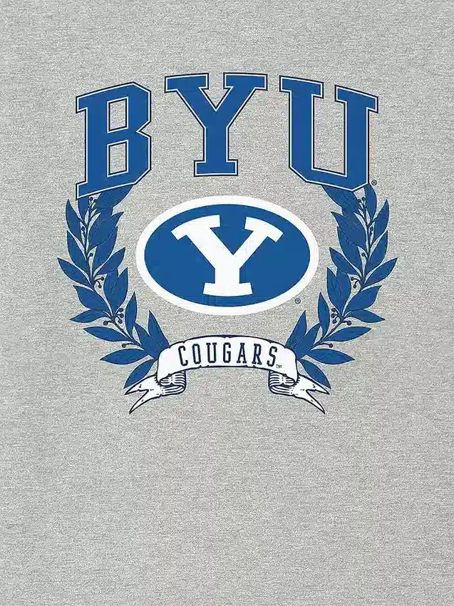 Brigham Young University Laurels donkere afbeelding T-shirt