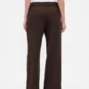 Broek met middelhoge taille en dubbele tailleband
