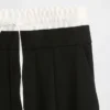 Broek met middelhoge taille en dubbele tailleband