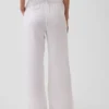 Broek van katoenen gaas met gemakkelijke split aan de zoom