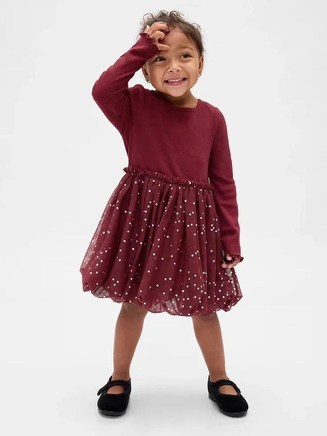 Bubbeljurk van gemengde materialen voor Baby & Peuter