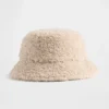 Buckethoed van gerecycled sherpa voor kinderen