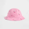 Buckethoed voor peuters met kersenmotief
