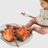 Campout-kampvuur en s’mores-speelgoed voor peuters