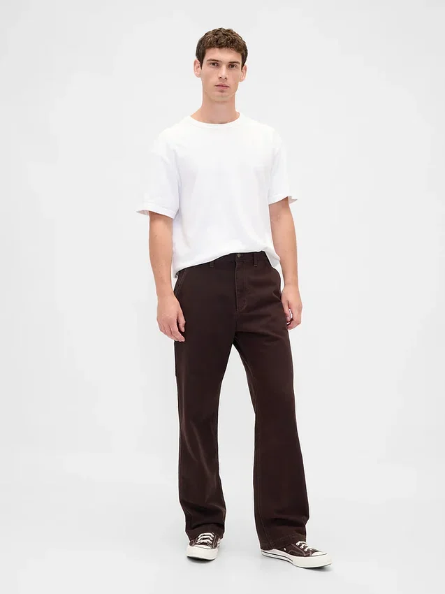 Canvas '90s losse timmermansbroek