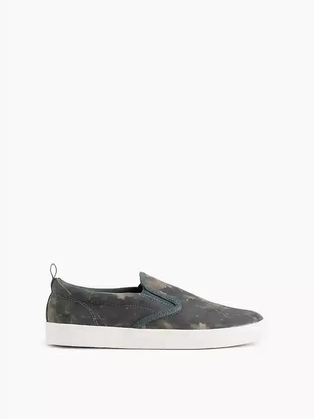 Canvas camouflage instapsneakers voor kinderen