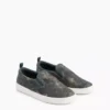 Canvas camouflage instapsneakers voor kinderen