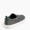 Canvas camouflage instapsneakers voor kinderen
