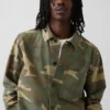 Canvas denim camouflage utility-shirt