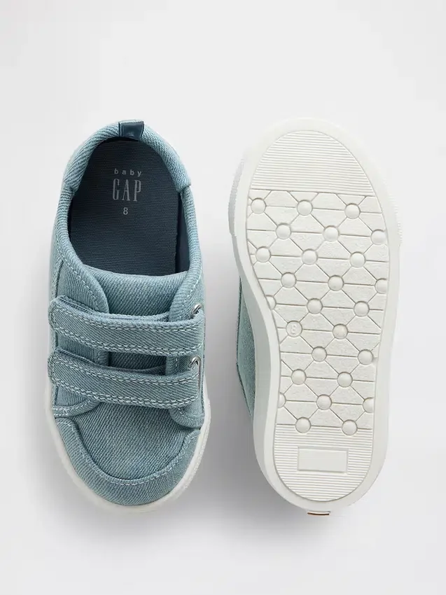 Canvas denim sneakers voor peuters