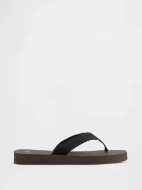 Canvas platformteenslippers