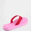 Canvas platformteenslippers