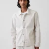 Canvas shirtjasje met relaxte pasvorm