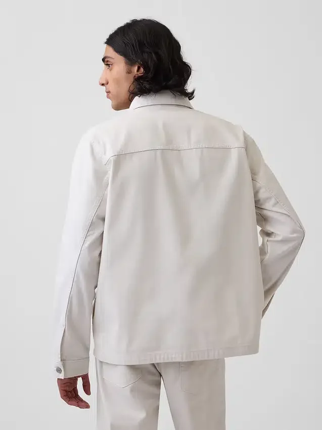 Canvas shirtjasje met relaxte pasvorm