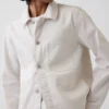 Canvas shirtjasje met relaxte pasvorm