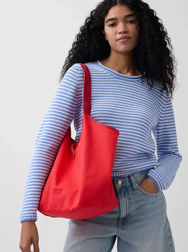 Canvas slouchy draagtas