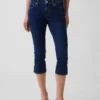 Capri-Jeans met lage taille