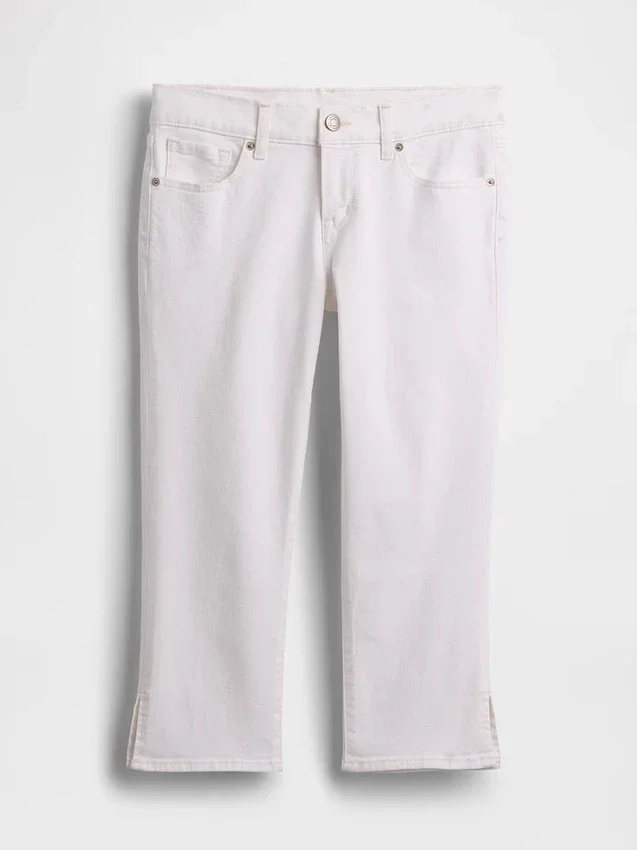 Capri-Jeans met lage taille
