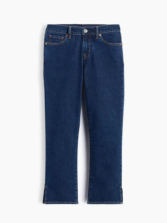 Capri-Jeans met lage taille
