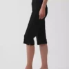 Capri met hoge taille en dubbel gebreide stof