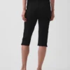 Capri met hoge taille en dubbel gebreide stof