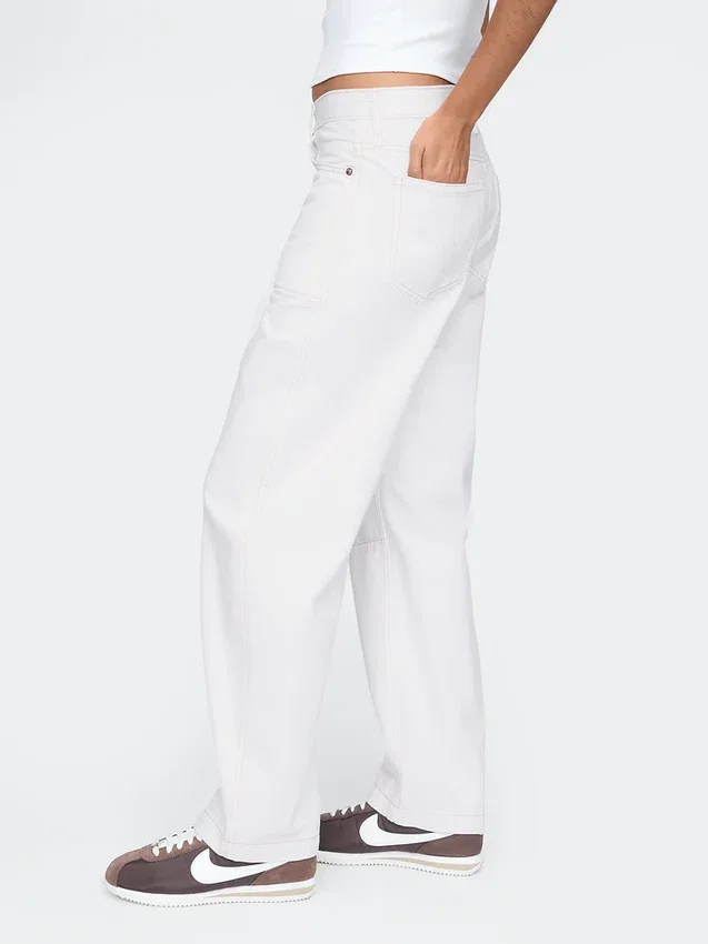 Carpenter-Jeans met hoge taille