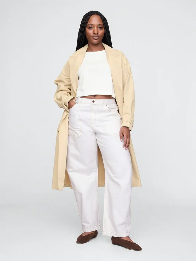 Carpenter-Jeans met hoge taille