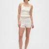 CashSoft bouclé-trui-korte broek