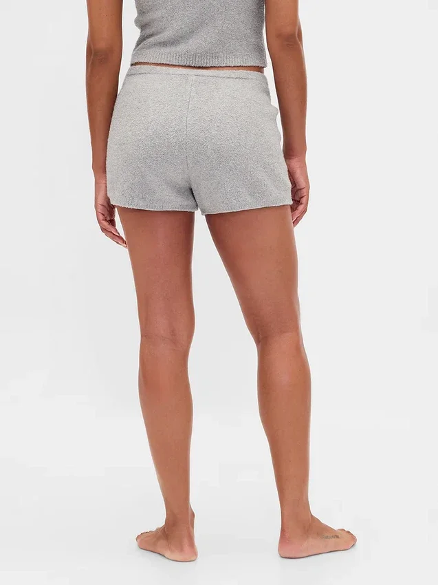 CashSoft bouclé-trui-korte broek