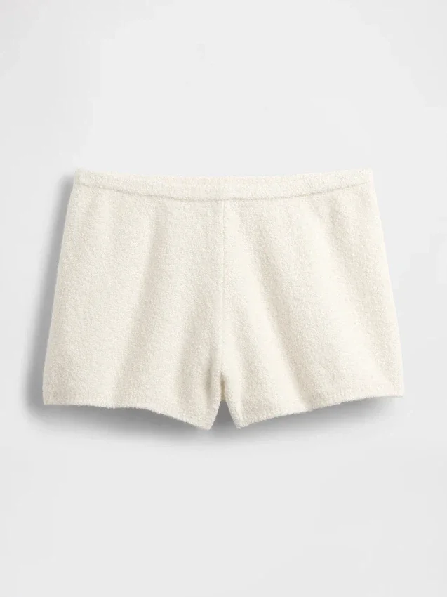 CashSoft bouclé-trui-korte broek