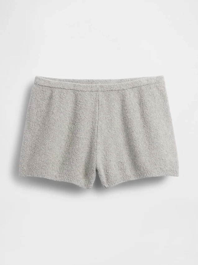 CashSoft bouclé-trui-korte broek