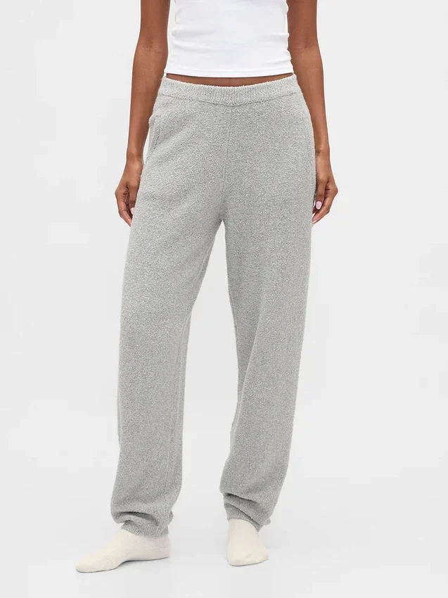CashSoft bouclé-trui met joggingbroek