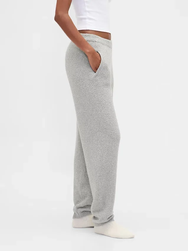 CashSoft bouclé-trui met joggingbroek